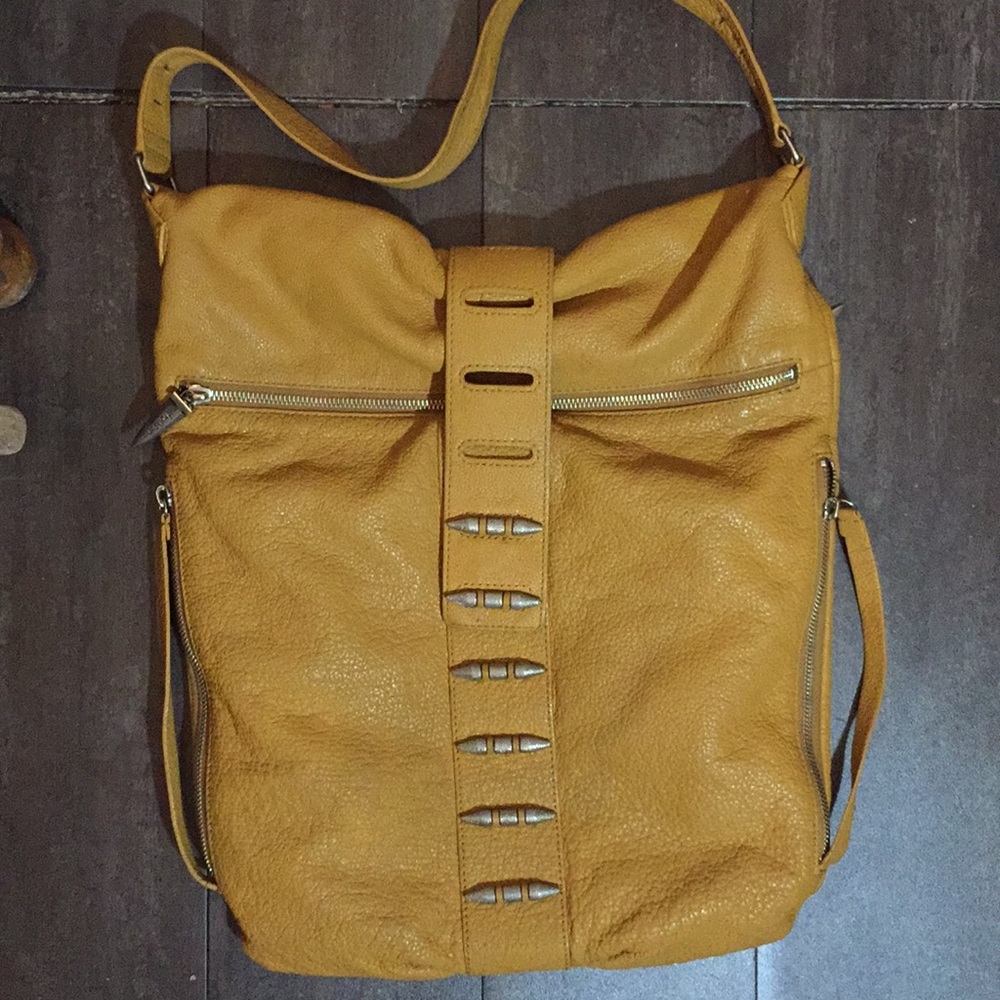 Botkier Mustard yellow leather shoulder bag